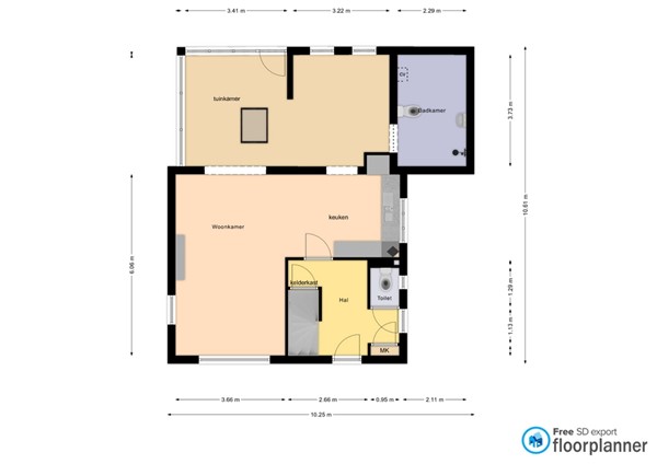 Floorplan - Pr. Margrietstraat 4, 5961 BL Horst